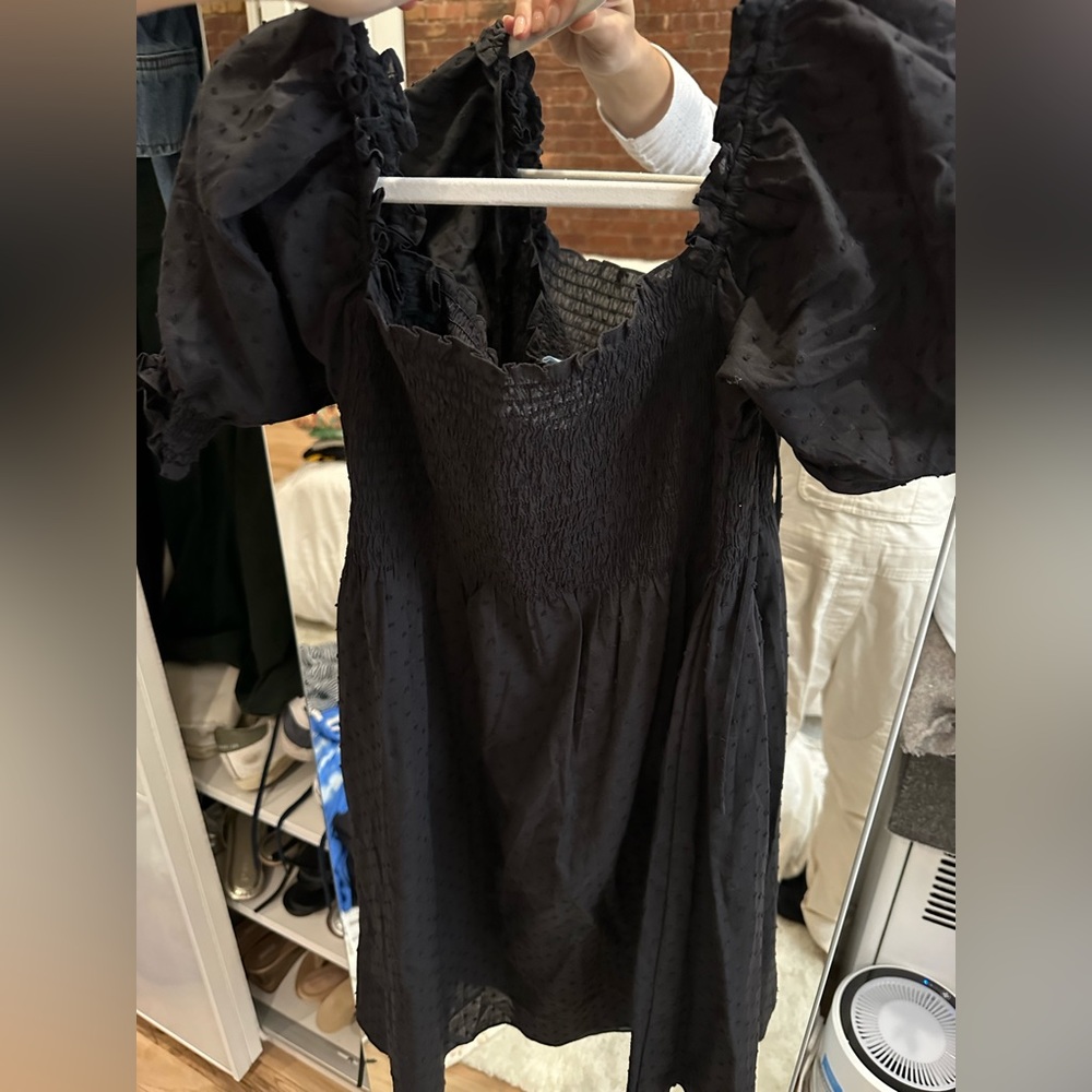 Hillhouse black babydoll dress